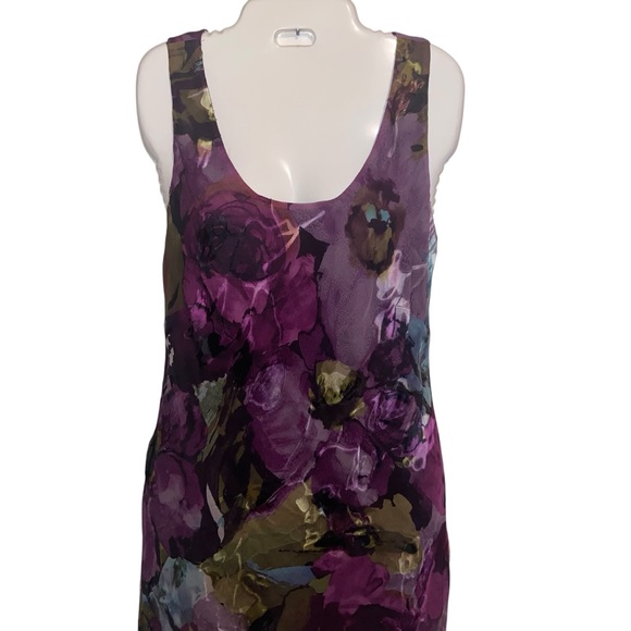 Vintage Simply Silk Dress /Jacket Womens Large Burnout  Whimsigoth Forest Fairy - Picture 5 of 15